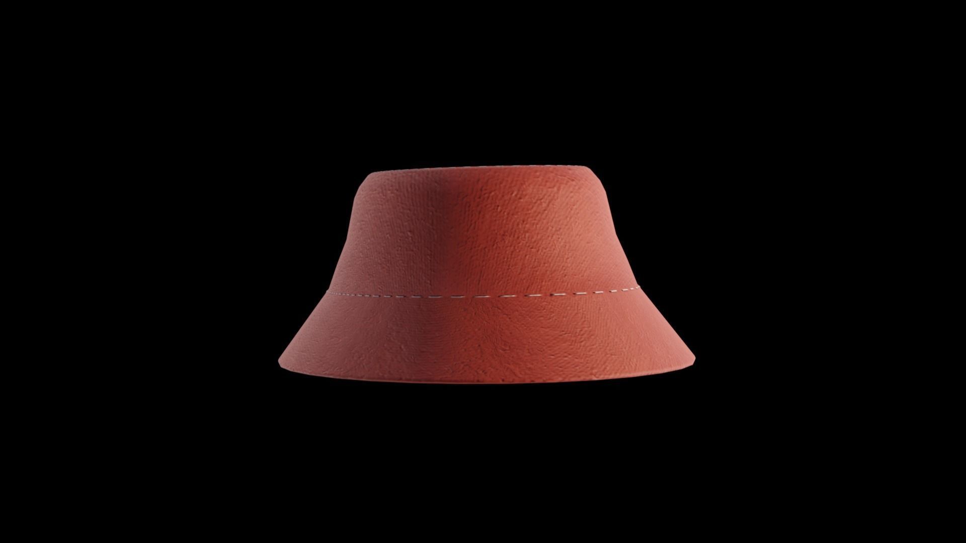 Bucket Hat Free low-poly 3D model_2