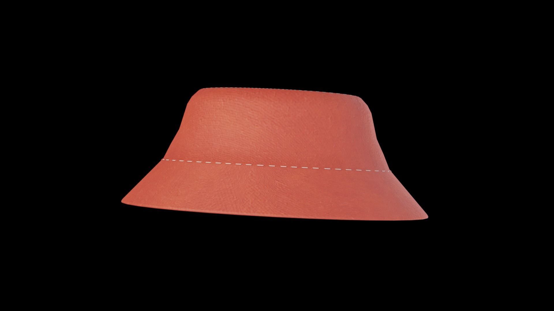 Bucket Hat Free low-poly 3D model_3