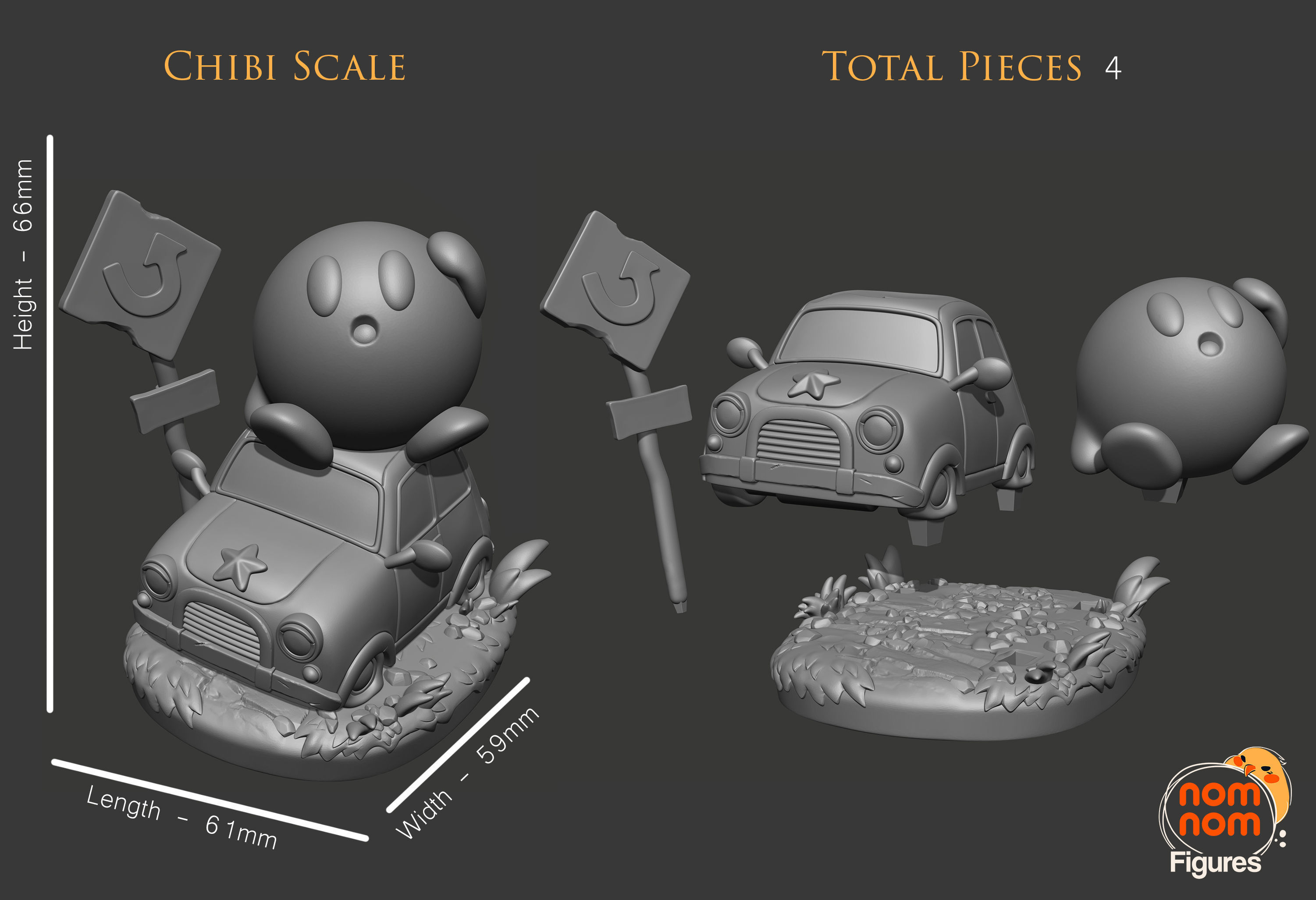 Kirby 3D print model_3