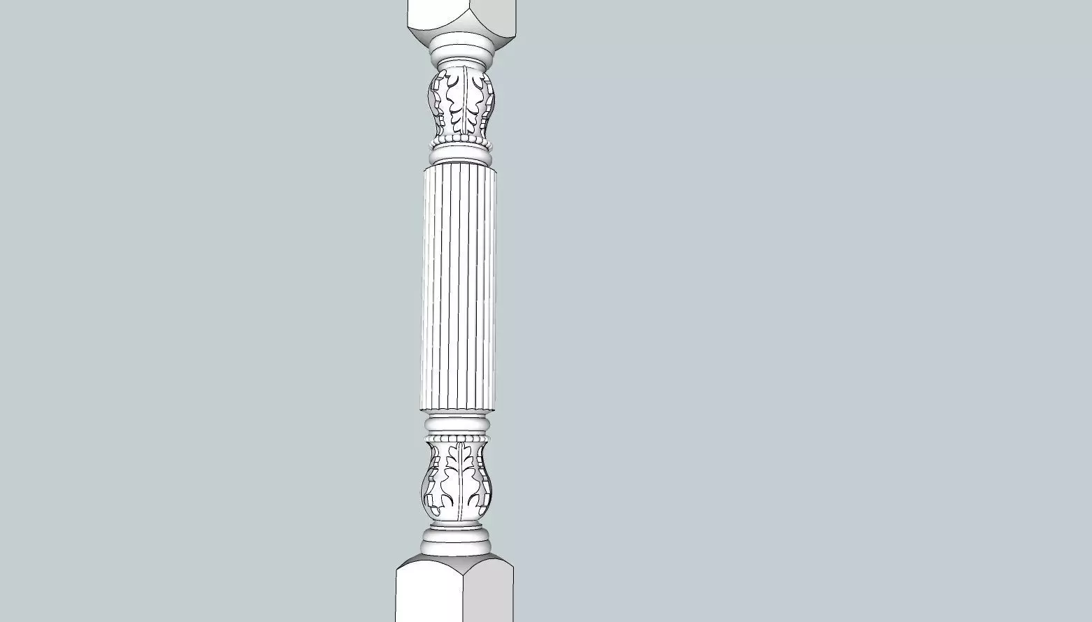 indian stone balester 3D model_0