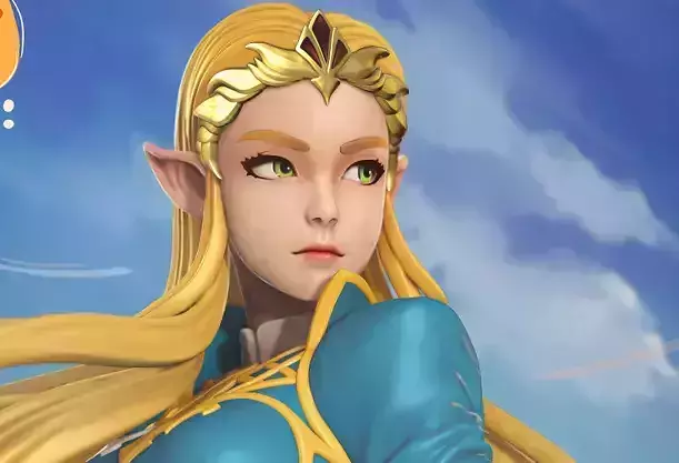 Princess Zelda  3D print model