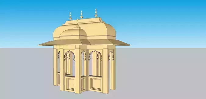 indian jodhpuri stone chatri dome