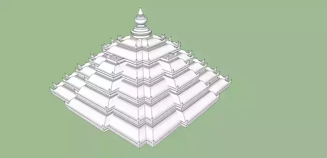 indian temple dome  3D model
