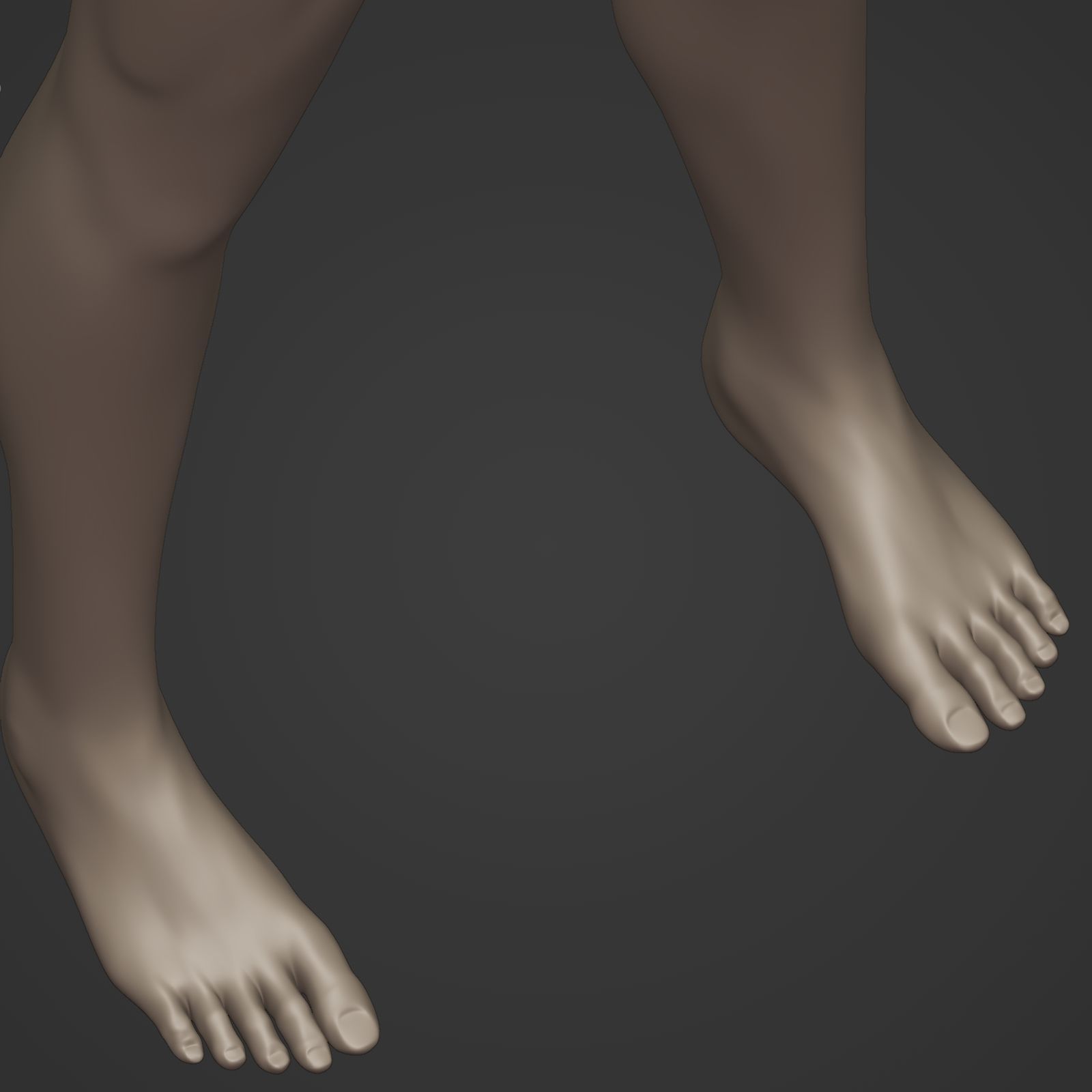 Man Base Mesh - Rigged  Low-poly 3D model_20