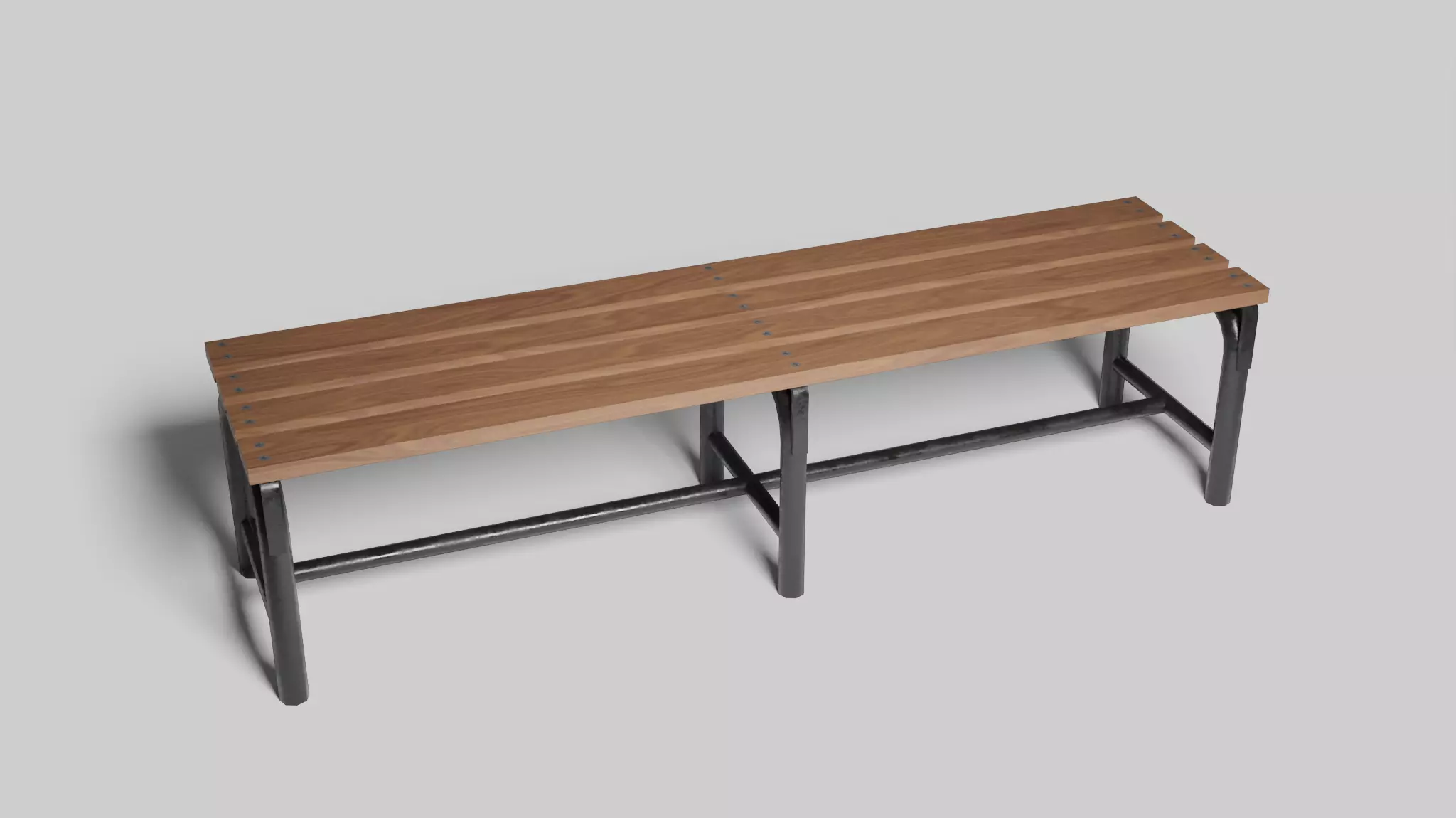 Garden Chair Low-poly 3D model_0