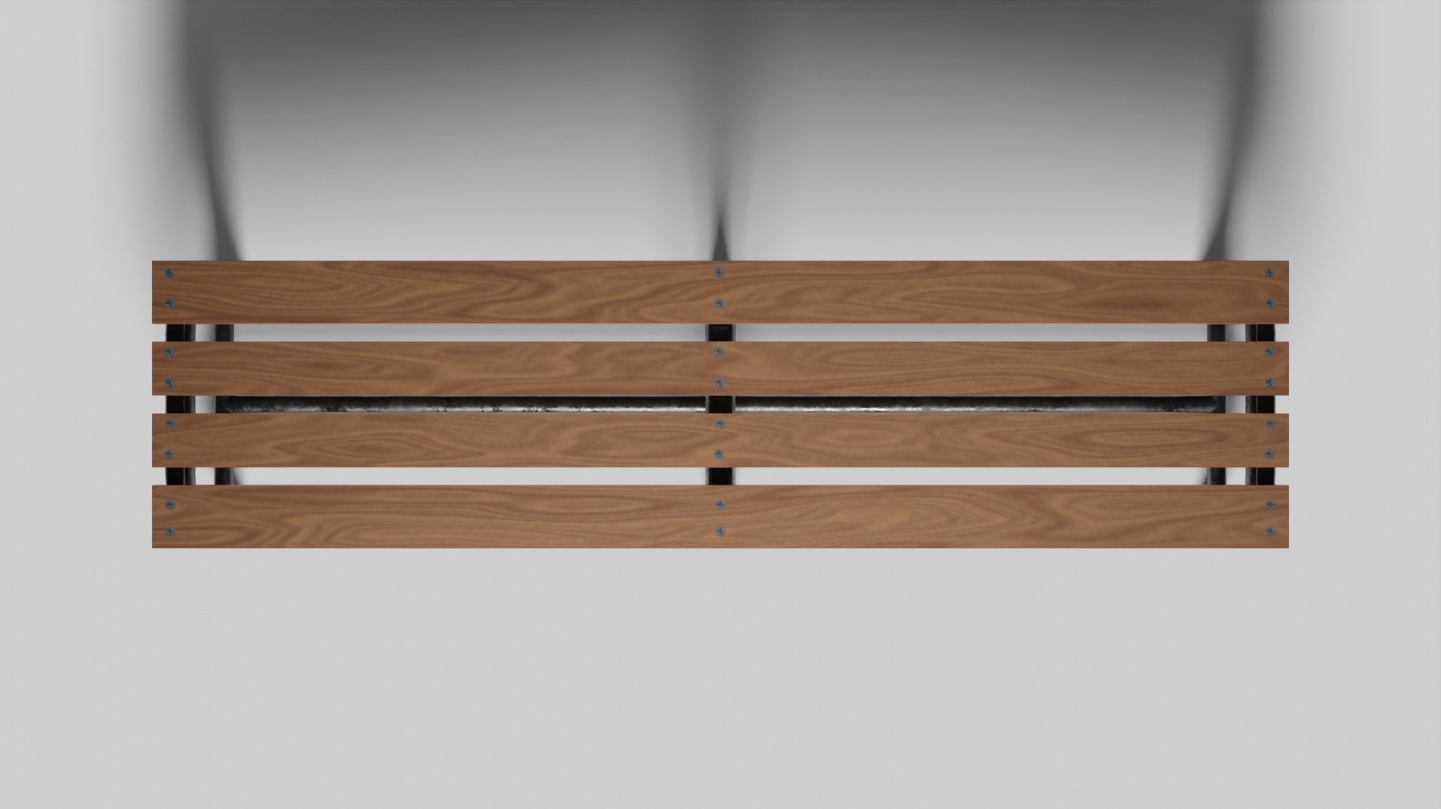 Garden Chair Low-poly 3D model_3