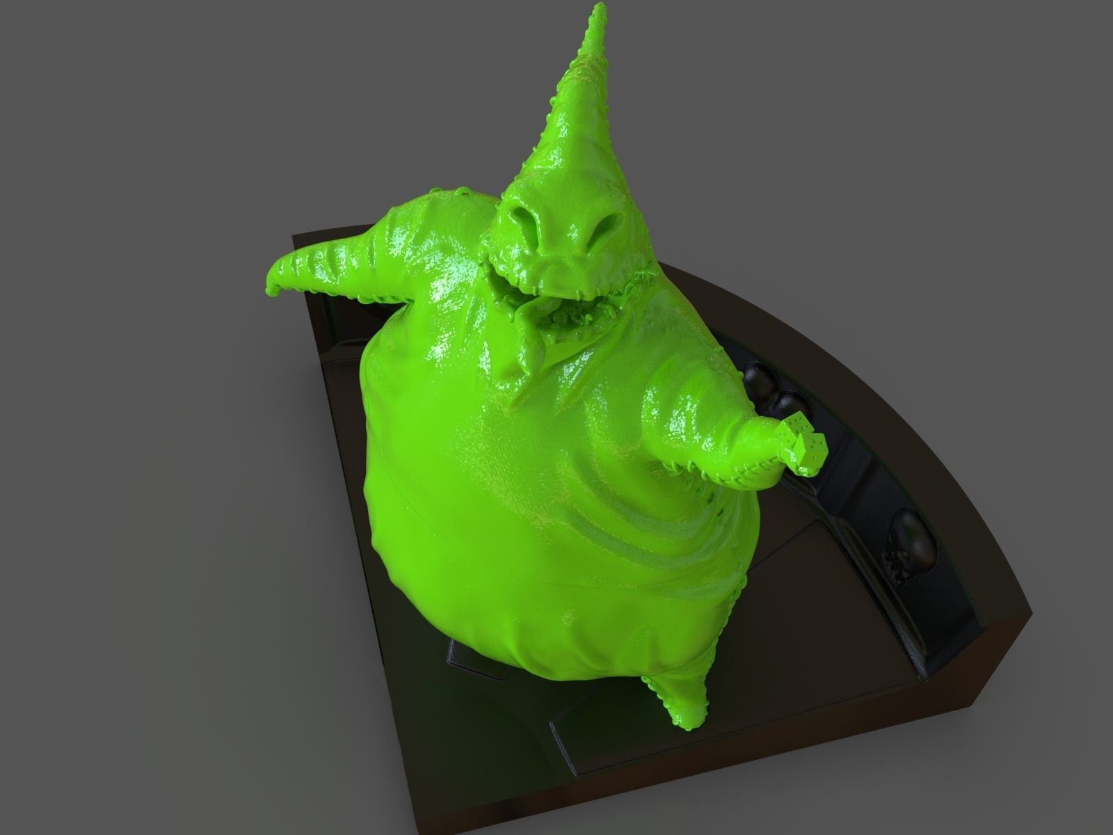 Oogie boogie sculpture 3D print model_11