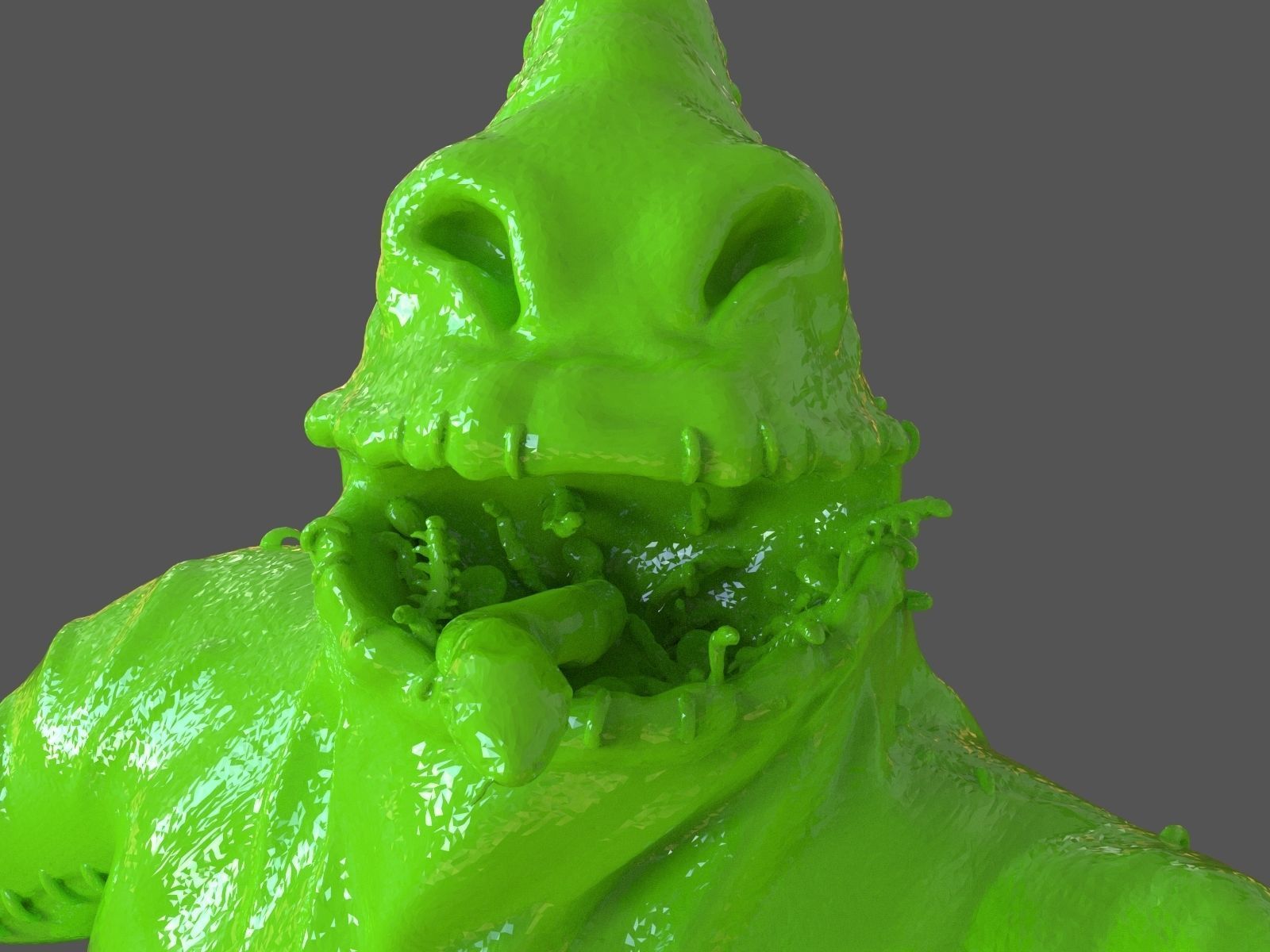Oogie boogie sculpture 3D print model_17