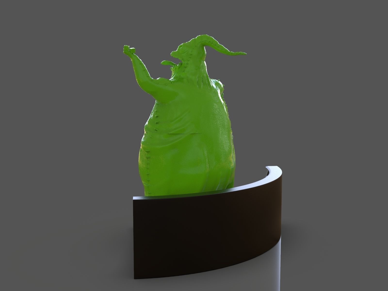 Oogie boogie sculpture 3D print model_3