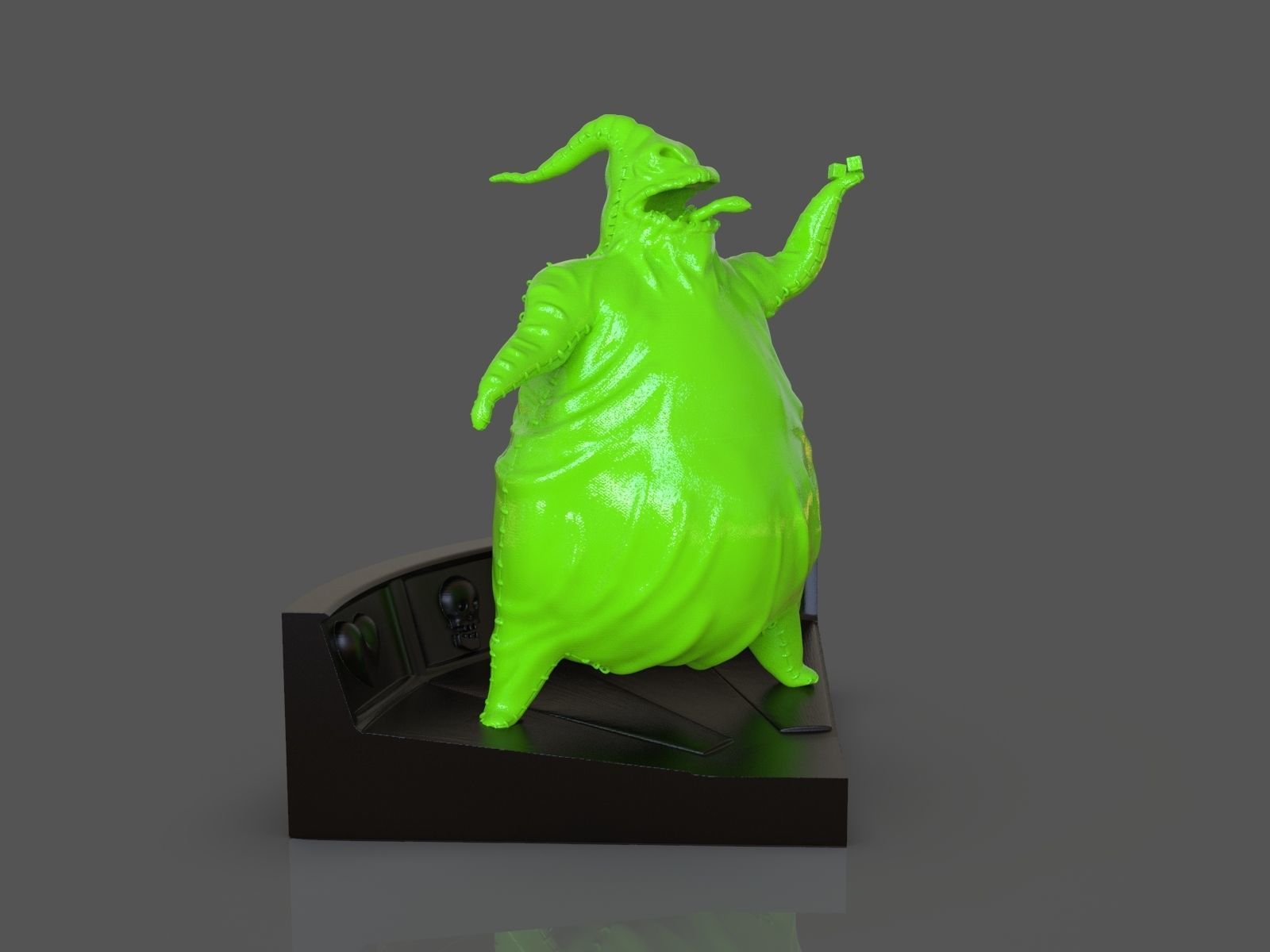 Oogie boogie sculpture 3D print model_4