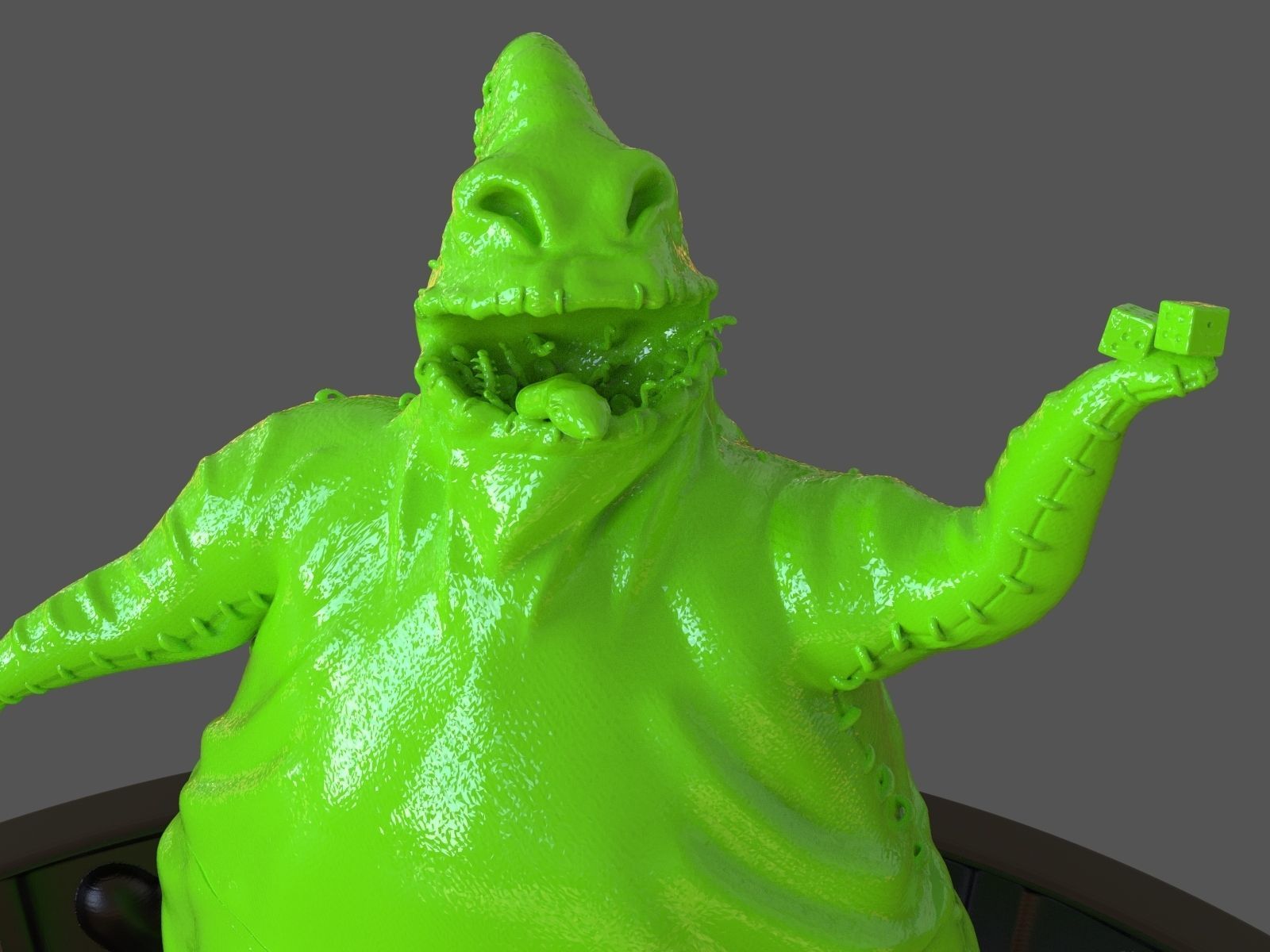 Oogie boogie sculpture 3D print model_15