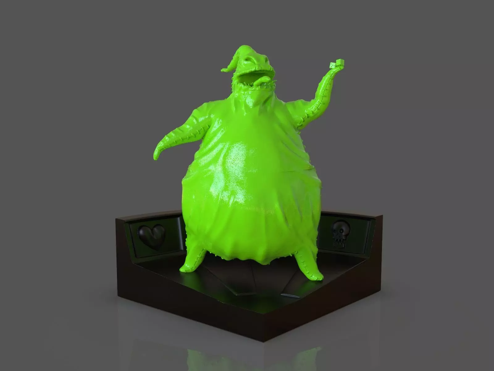 Oogie boogie sculpture 3D print model_0