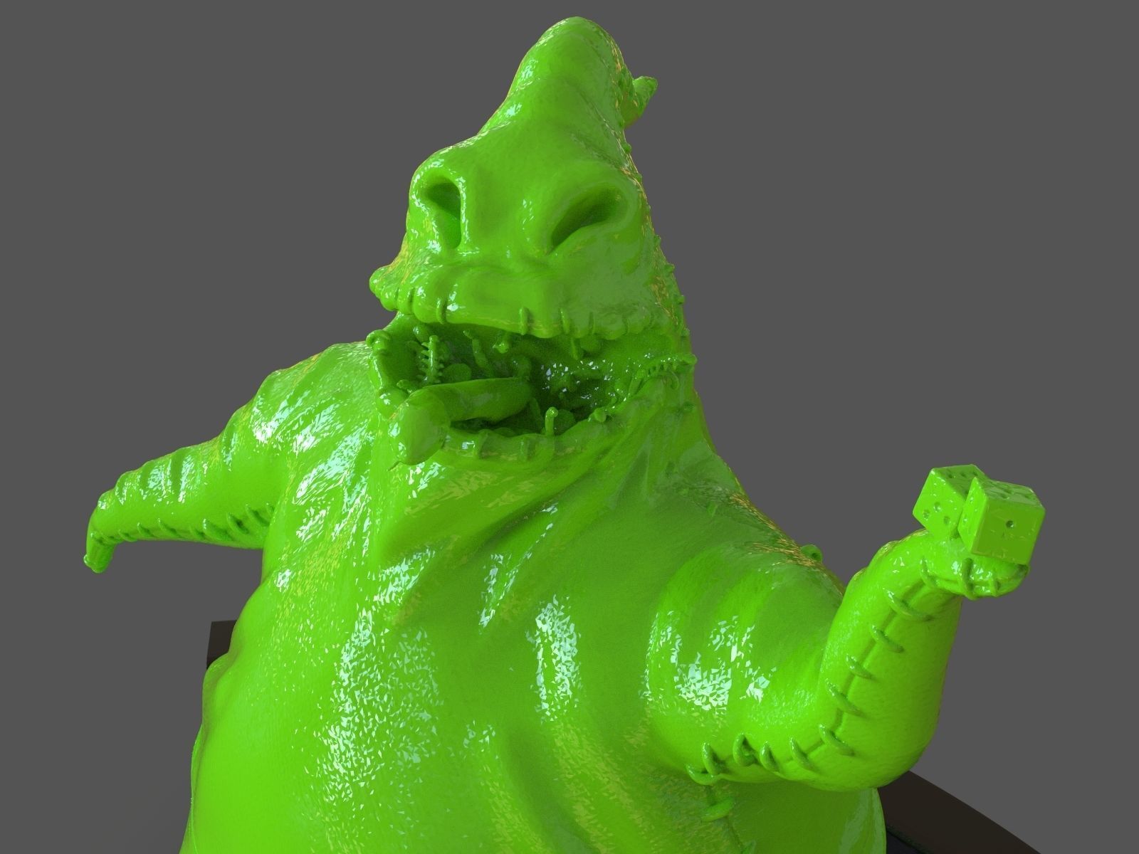 Oogie boogie sculpture 3D print model_16