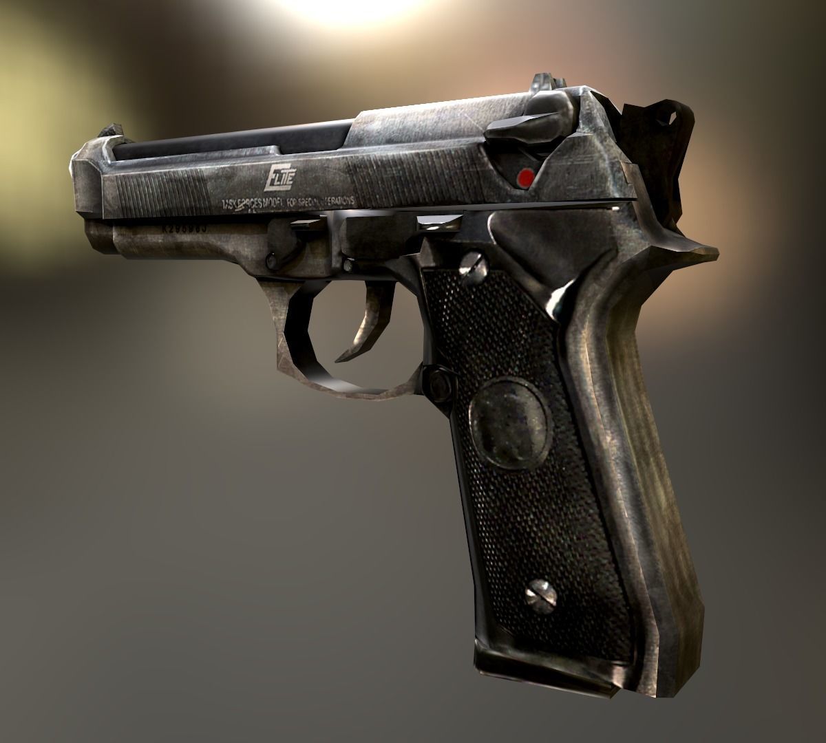 Hunter Attack Bundle Low-poly 3D model_3