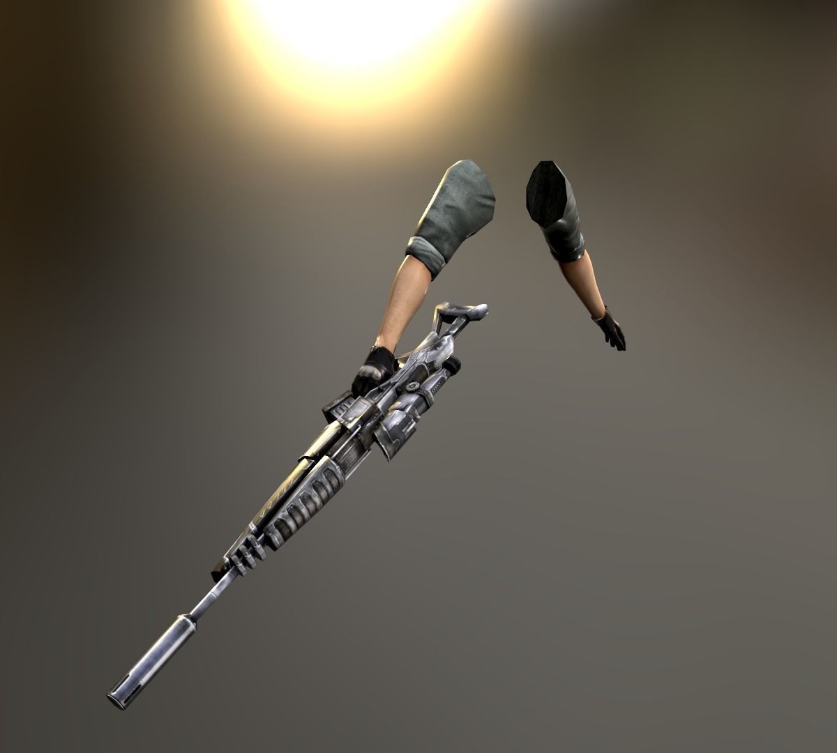 Hunter Attack Bundle Low-poly 3D model_9