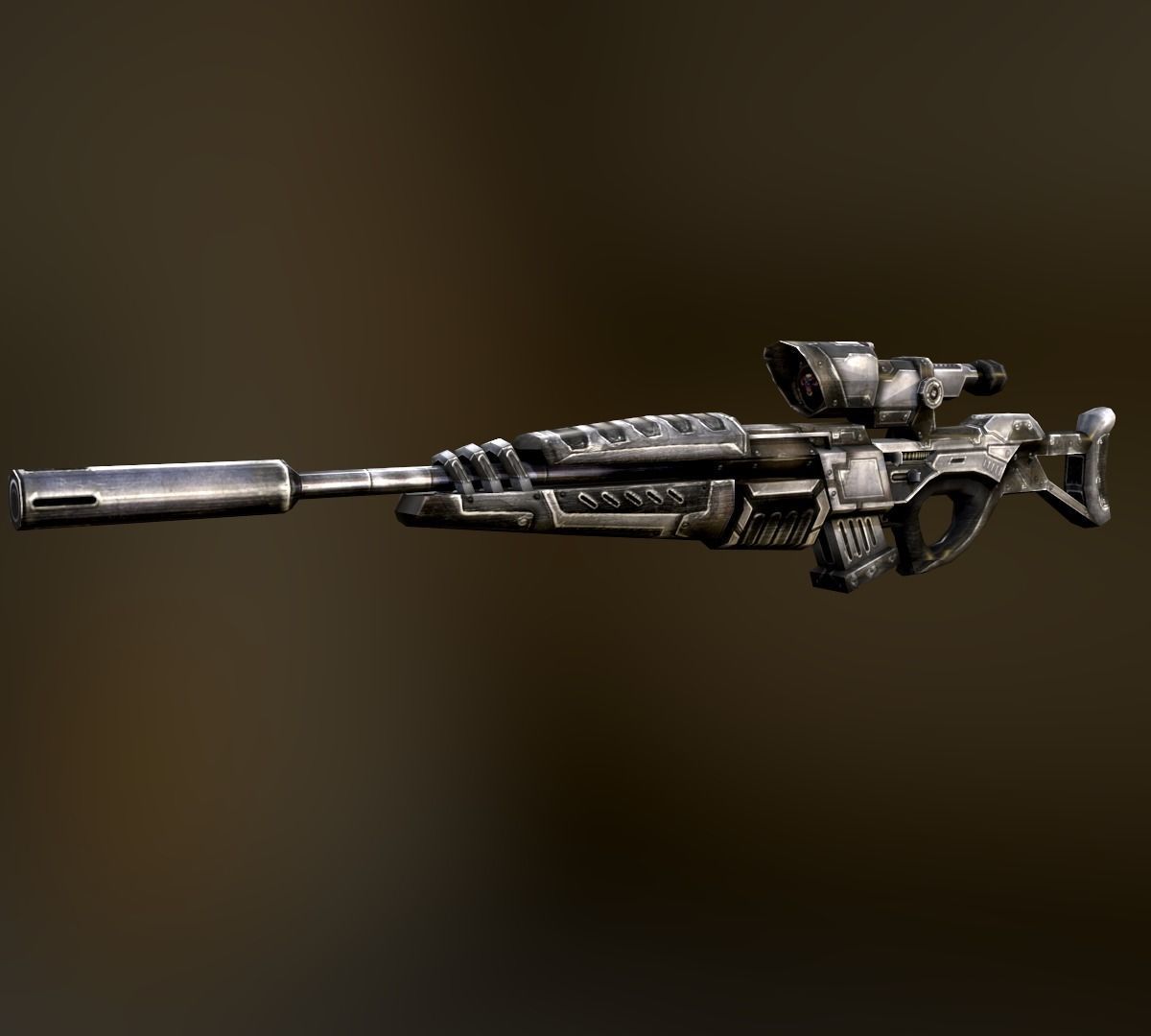 Hunter Attack Bundle Low-poly 3D model_7