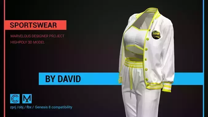 Sportwear  Marvelous Designer CLO project