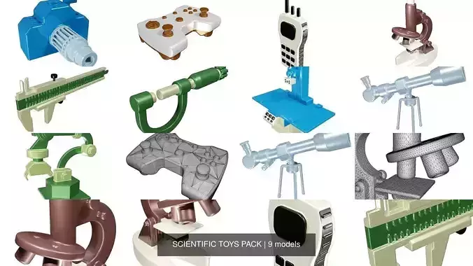 SCIENTIFIC TOYS PACK 3D Model Collection