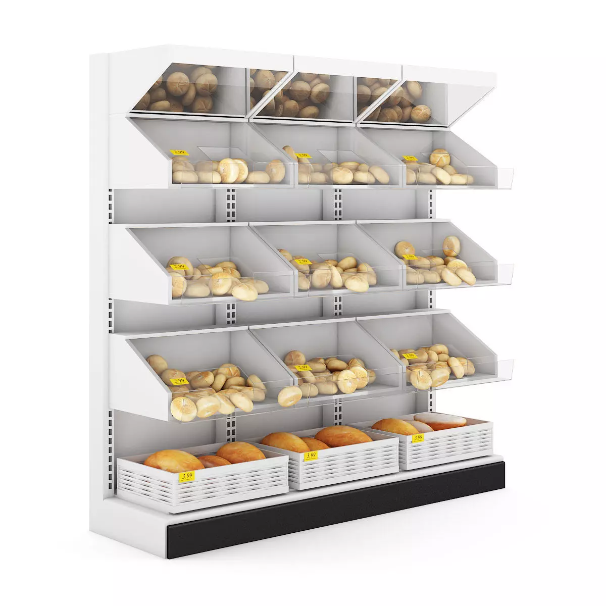 Bread Shelf 3D model_0