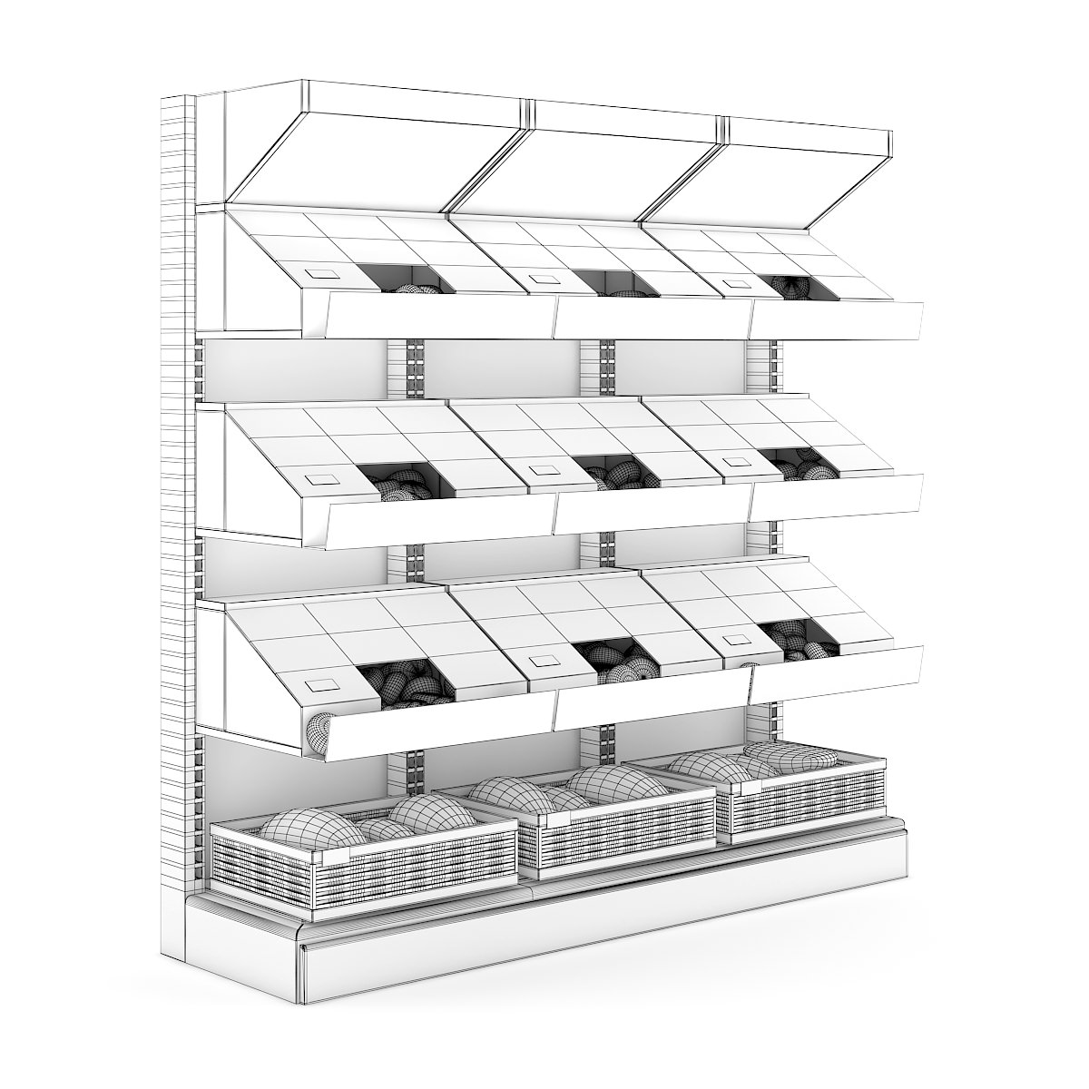 Bread Shelf 3D model_3