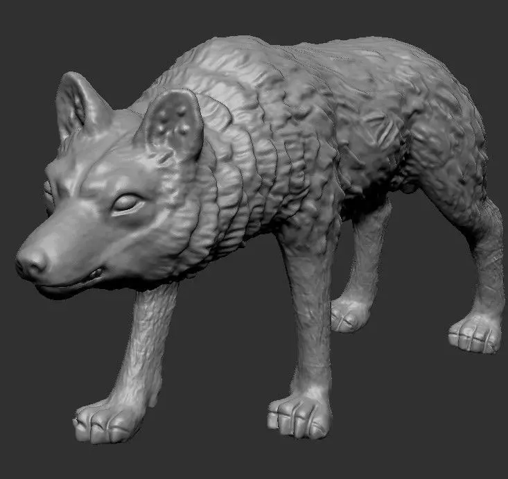 wolf model 3D model_0