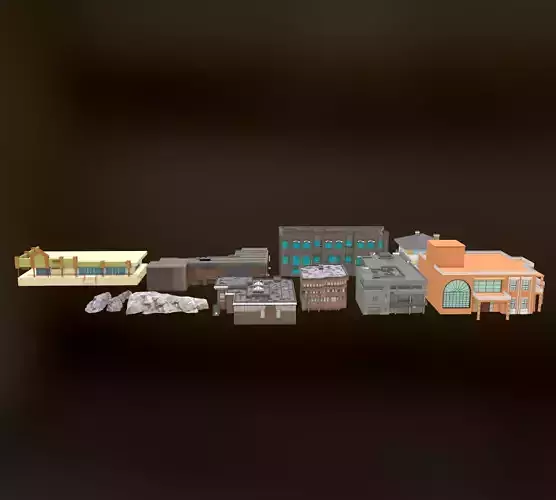 City and Towers Environment Bundle