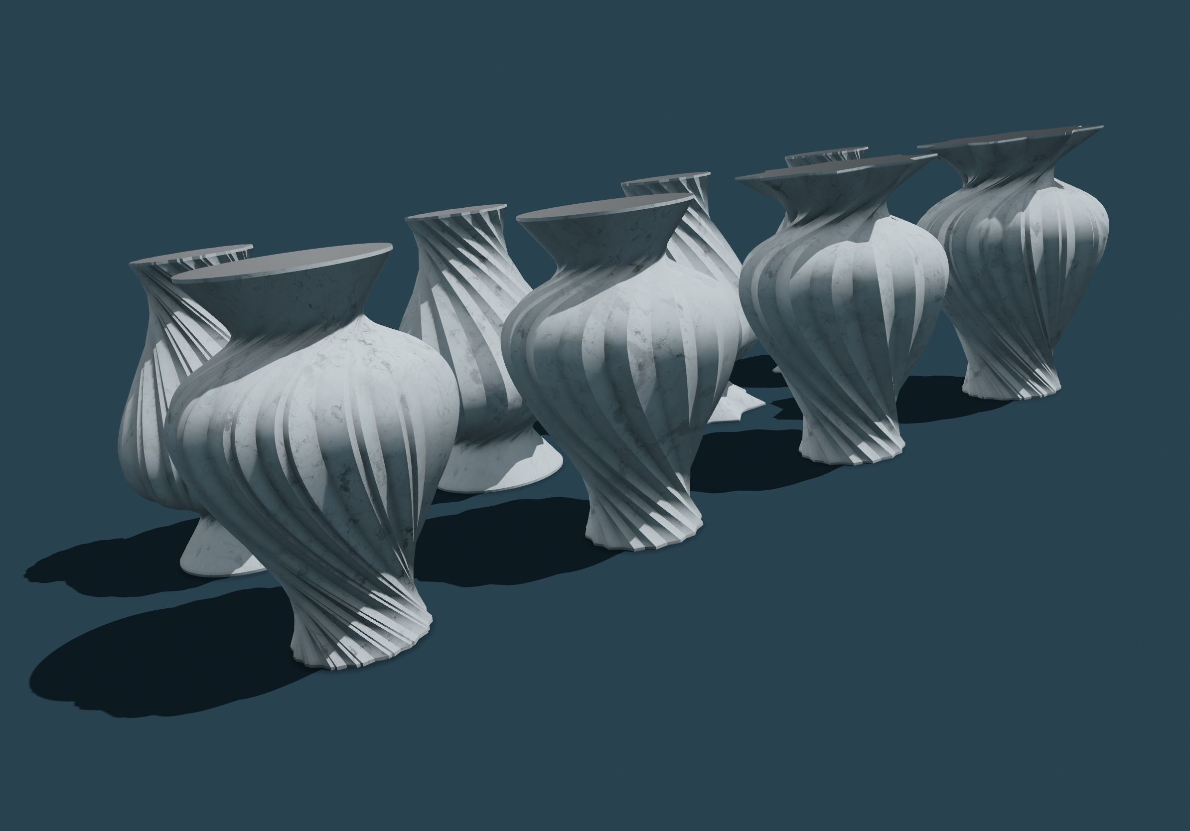 Vase Spirou 3D print model_1