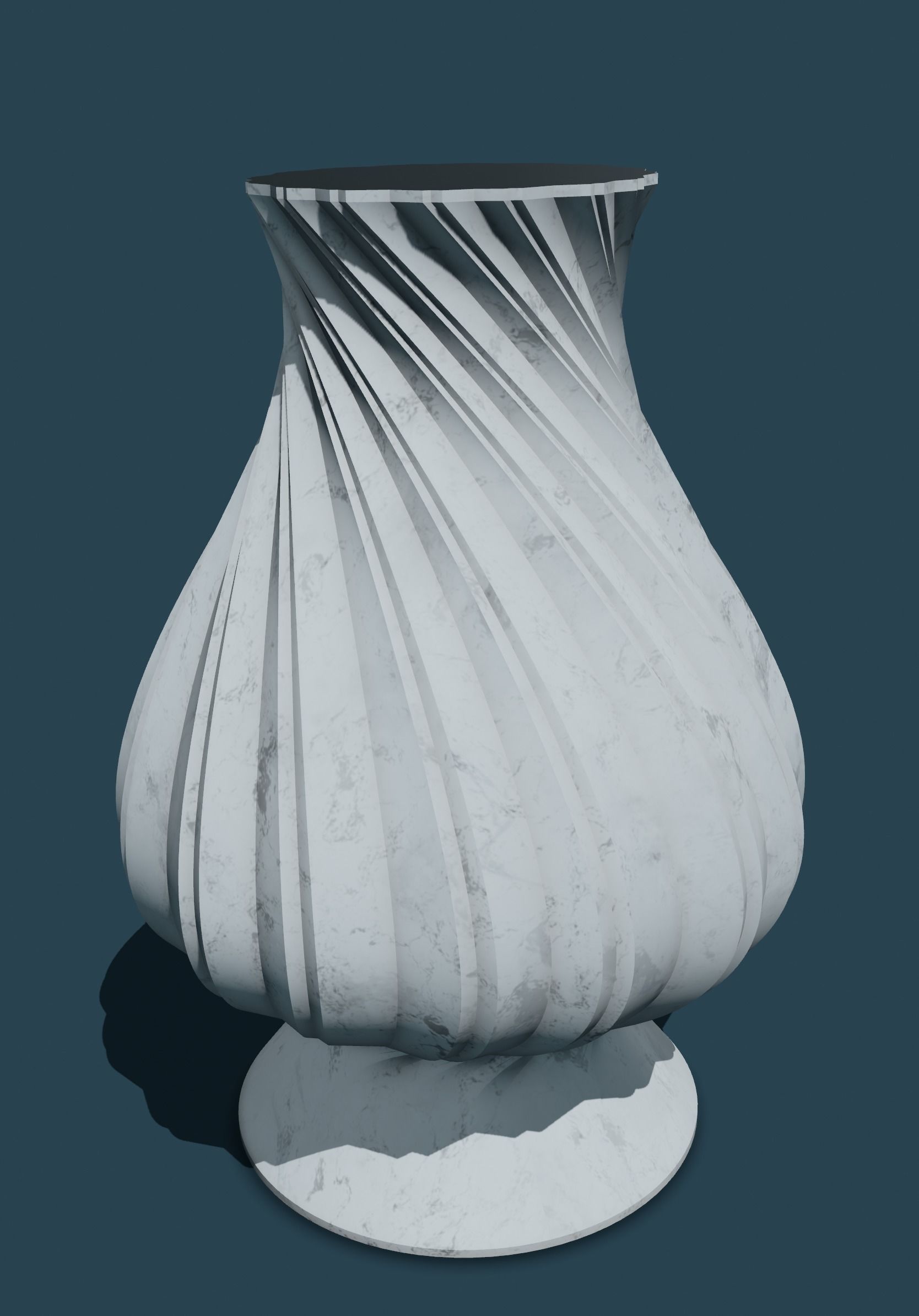 Vase Spirou 3D print model_5