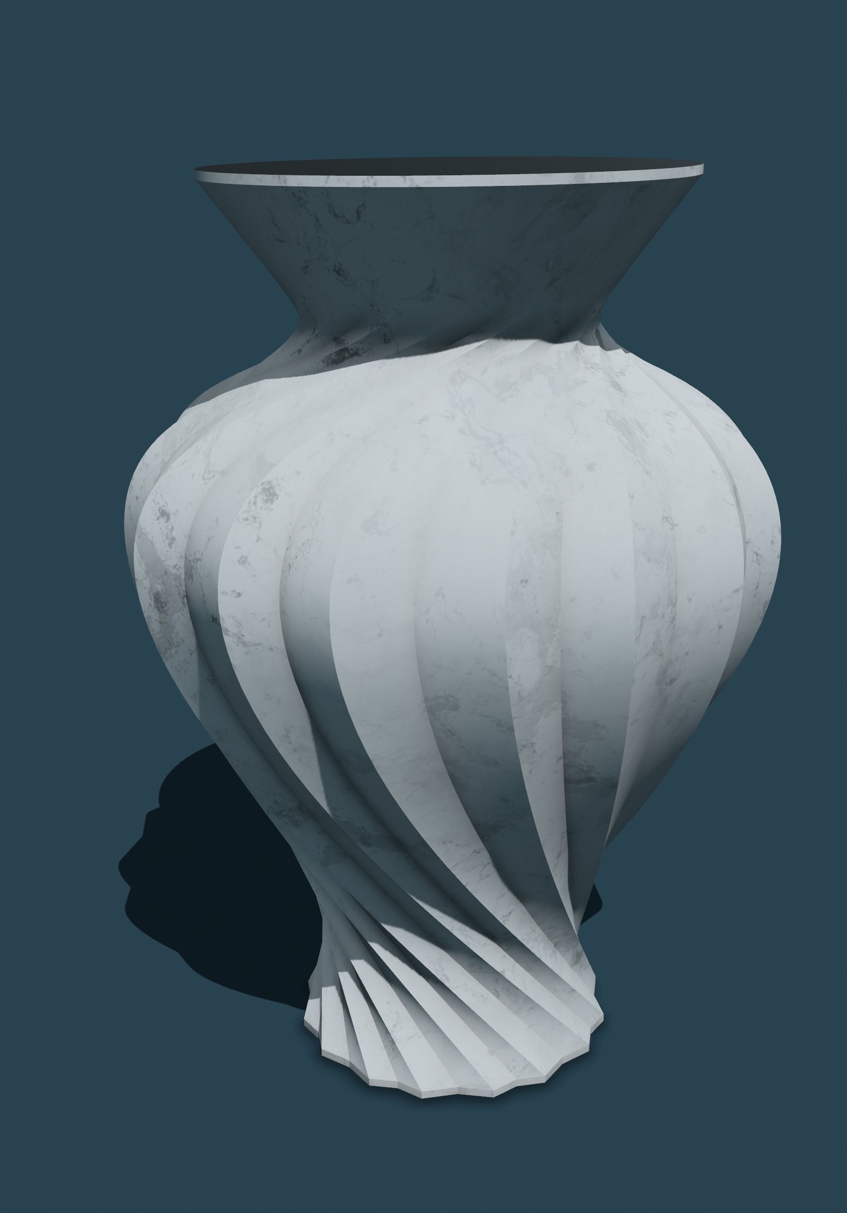 Vase Spirou 3D print model_2