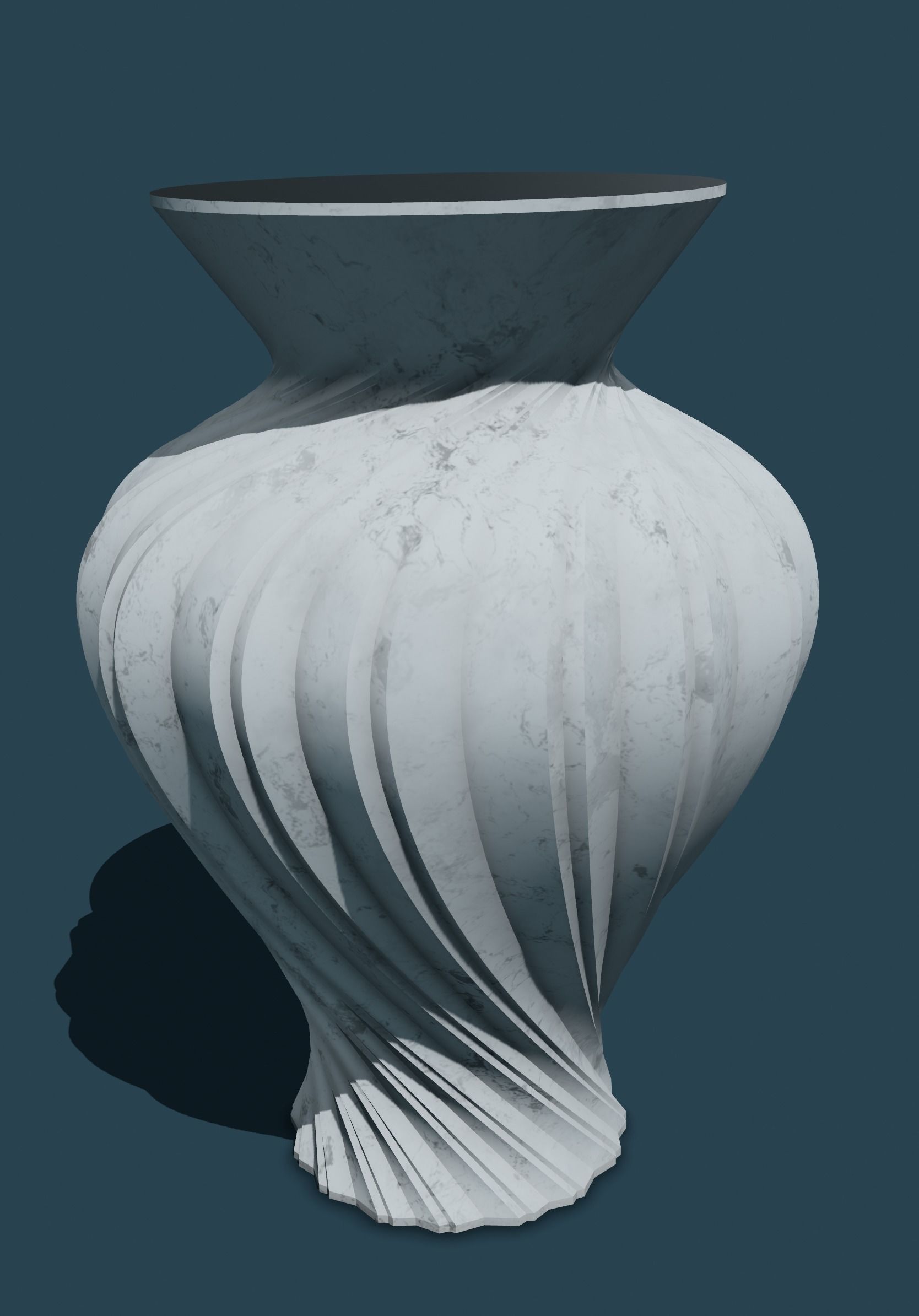 Vase Spirou 3D print model_4