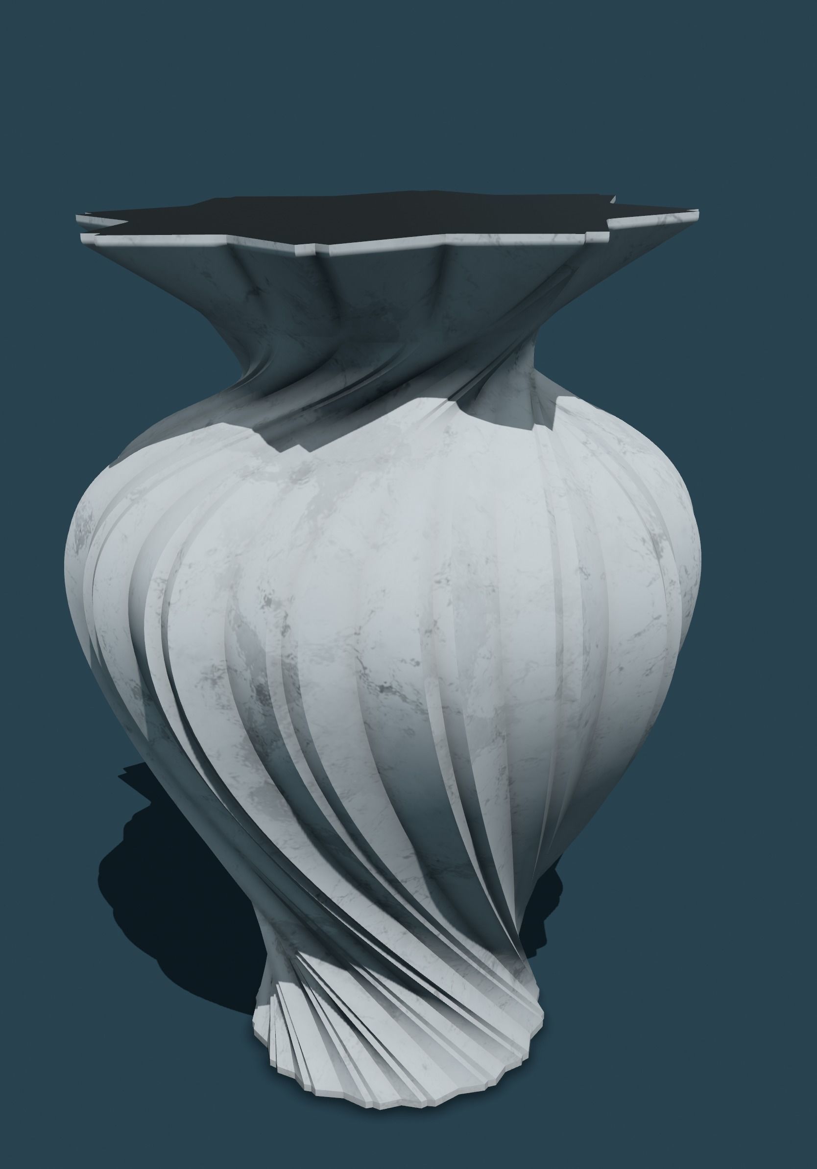 Vase Spirou 3D print model_8