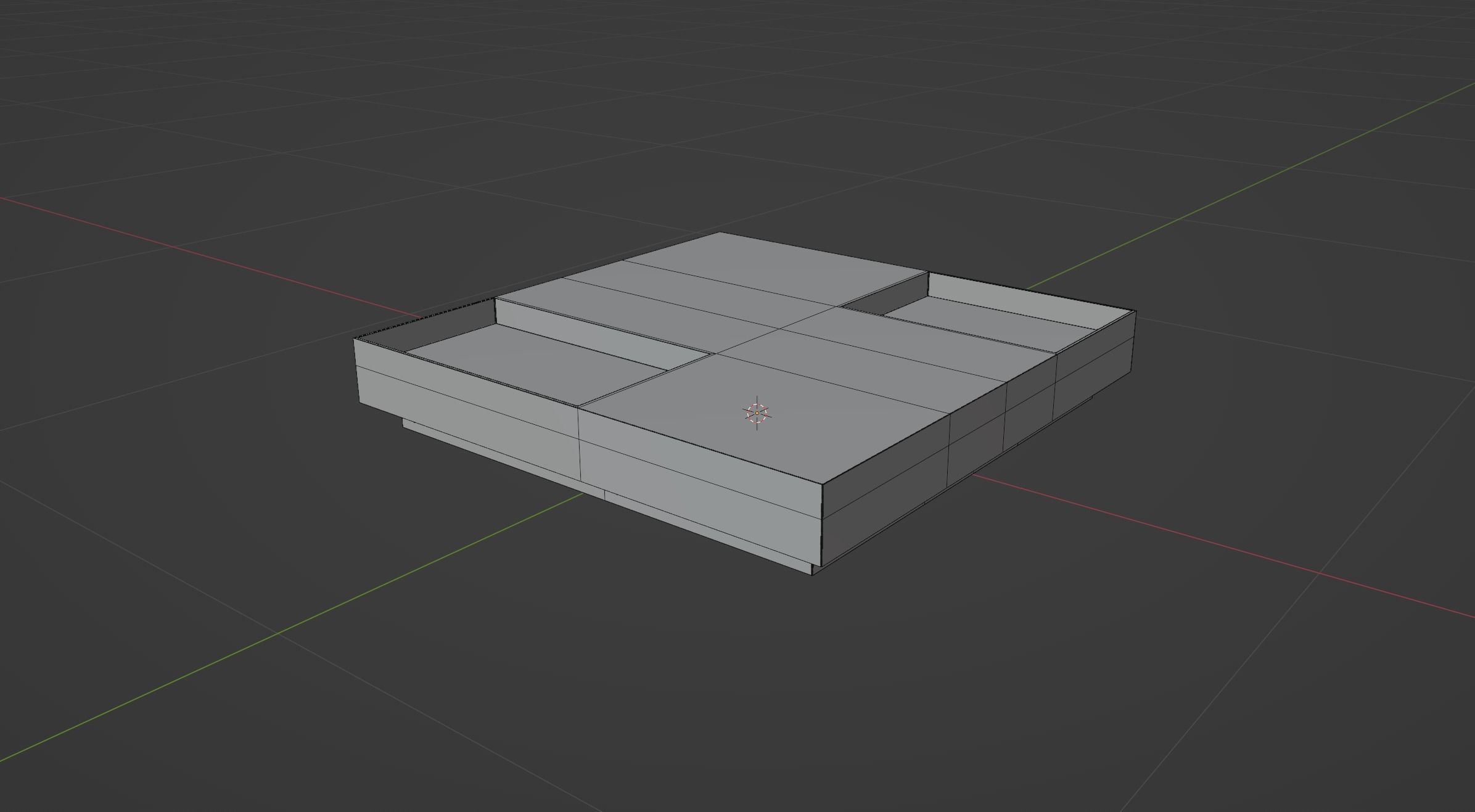 Modern Cube Couchtable 3D model_3