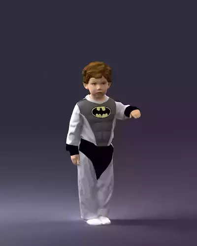 000197 Boy in Superhero Costume 1016 3dp 3D print model
