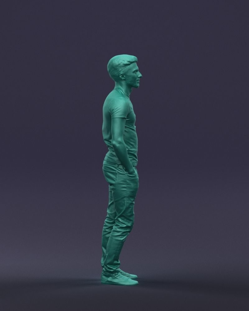 Beard man 0421 3D Print Ready 3D print model_10