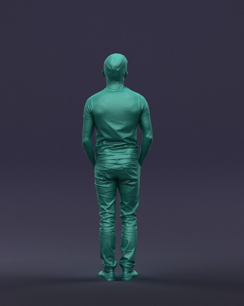 Beard man 0421 3D Print Ready 3D print model_19