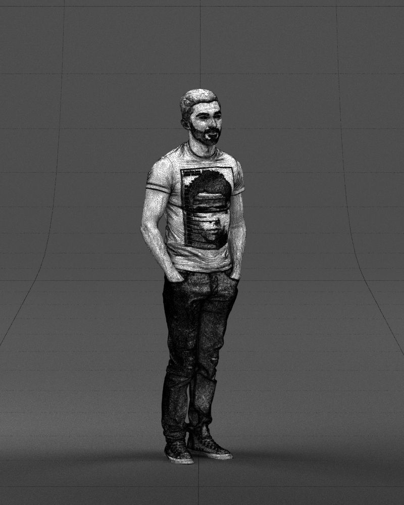 Beard man 0421 3D Print Ready 3D print model_5