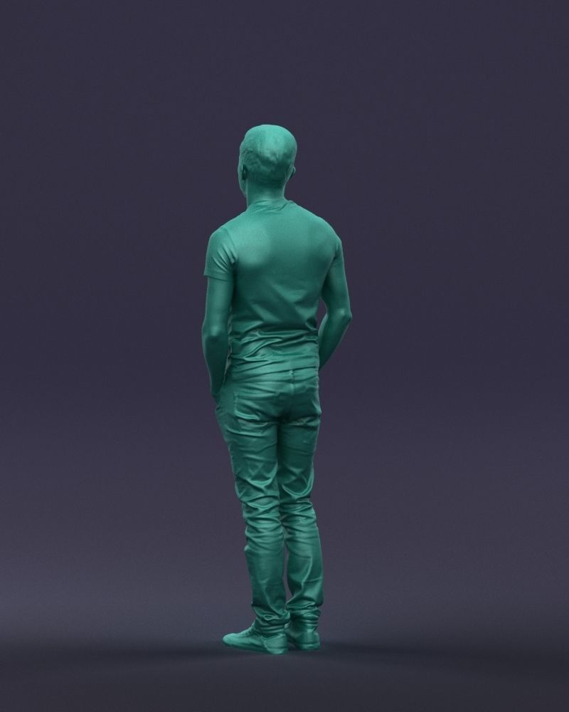 Beard man 0421 3D Print Ready 3D print model_22