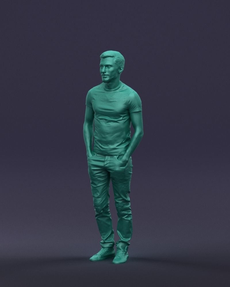 Beard man 0421 3D Print Ready 3D print model_34