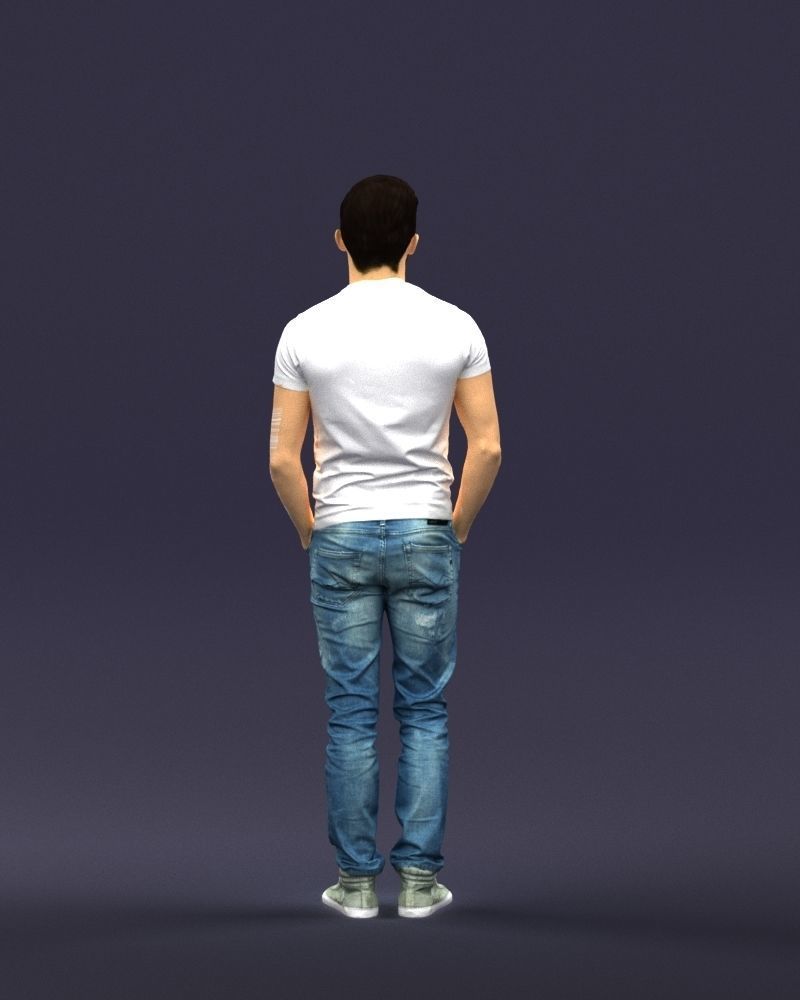 Beard man 0421 3D Print Ready 3D print model_18