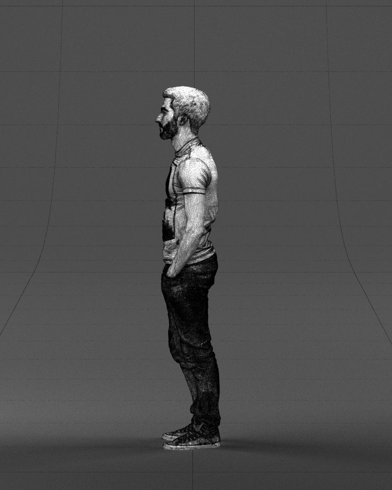 Beard man 0421 3D Print Ready 3D print model_29