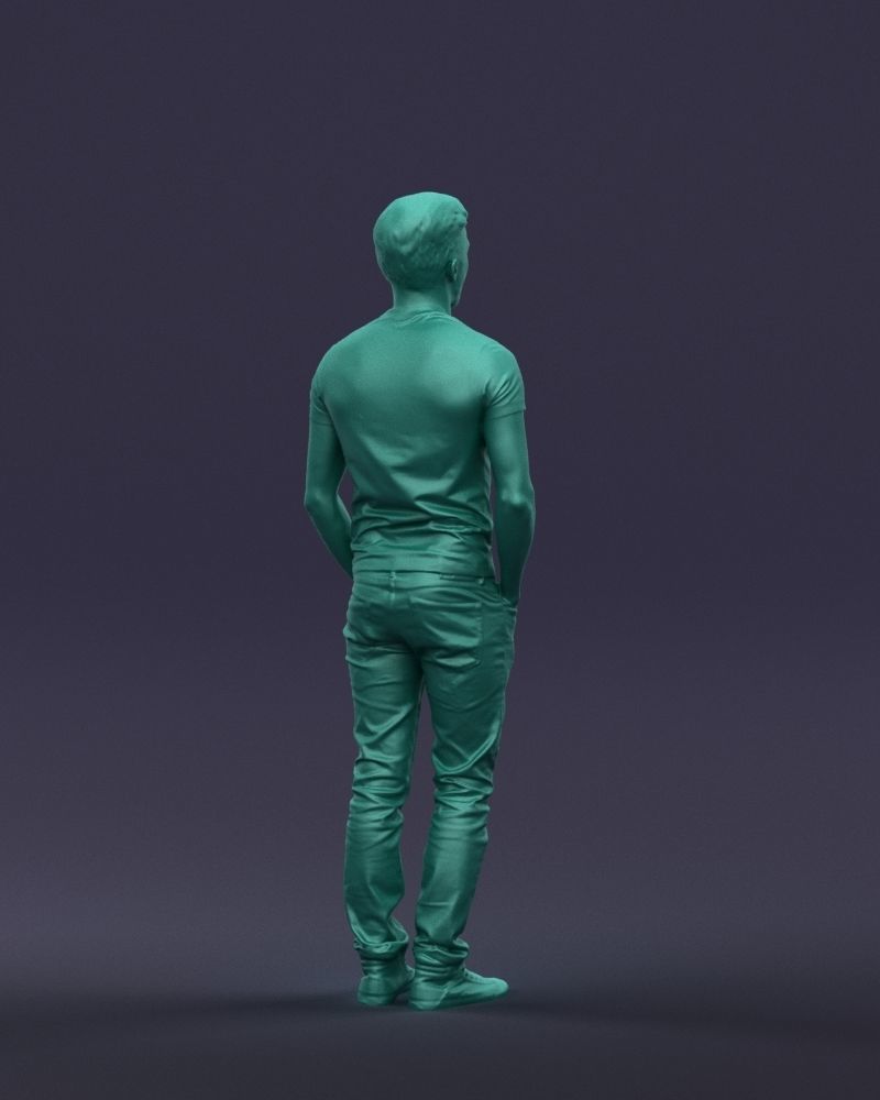 Beard man 0421 3D Print Ready 3D print model_16
