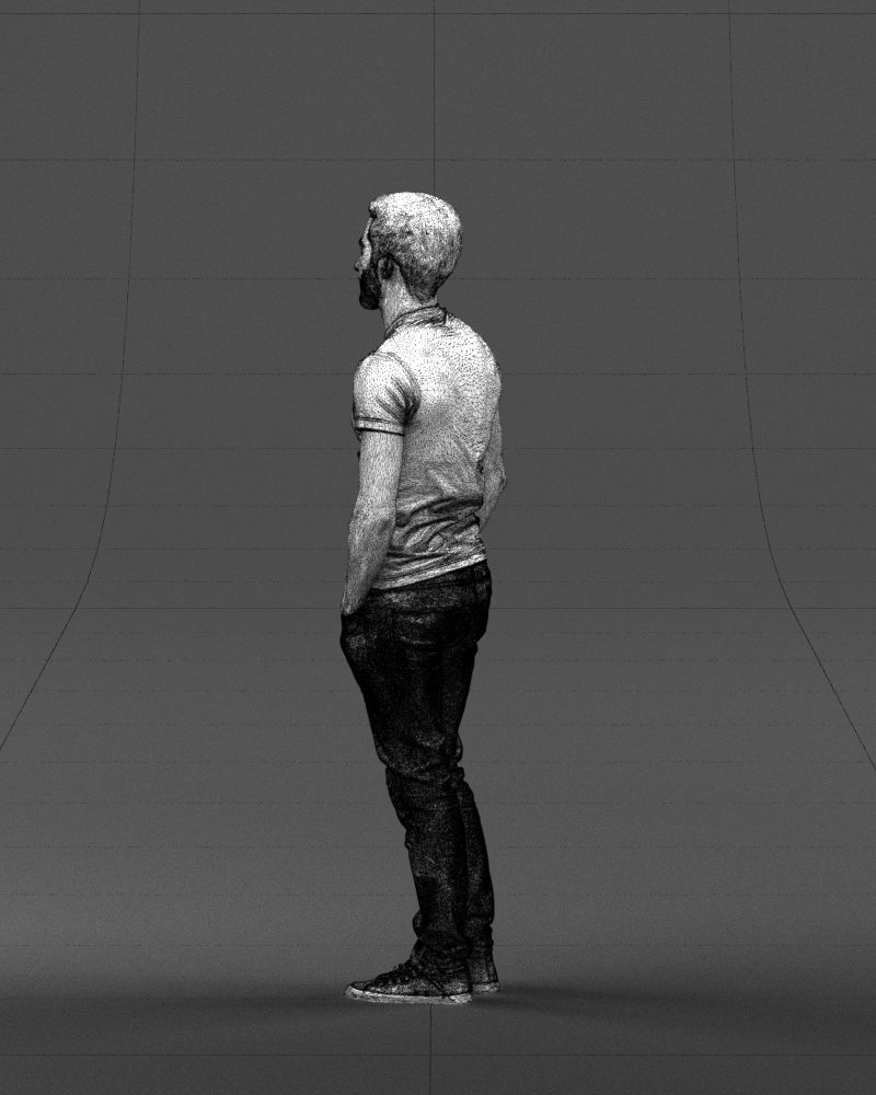 Beard man 0421 3D Print Ready 3D print model_26