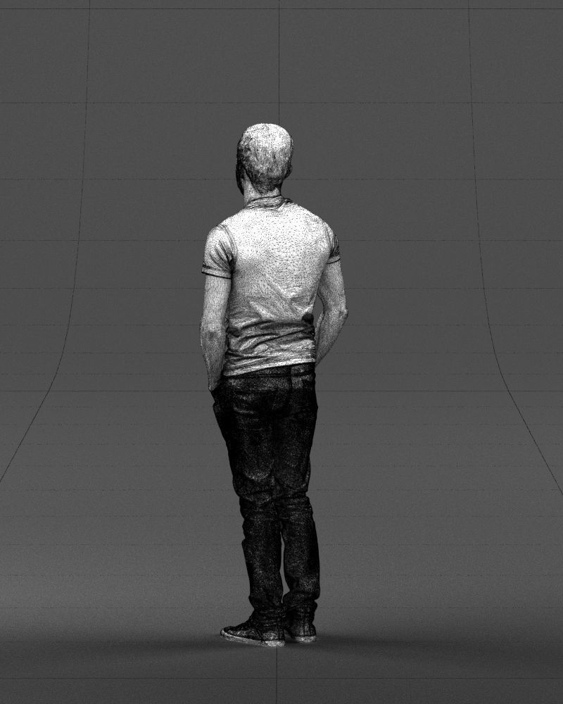 Beard man 0421 3D Print Ready 3D print model_23