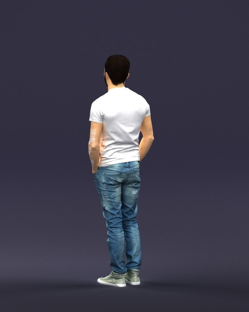 Beard man 0421 3D Print Ready 3D print model_21