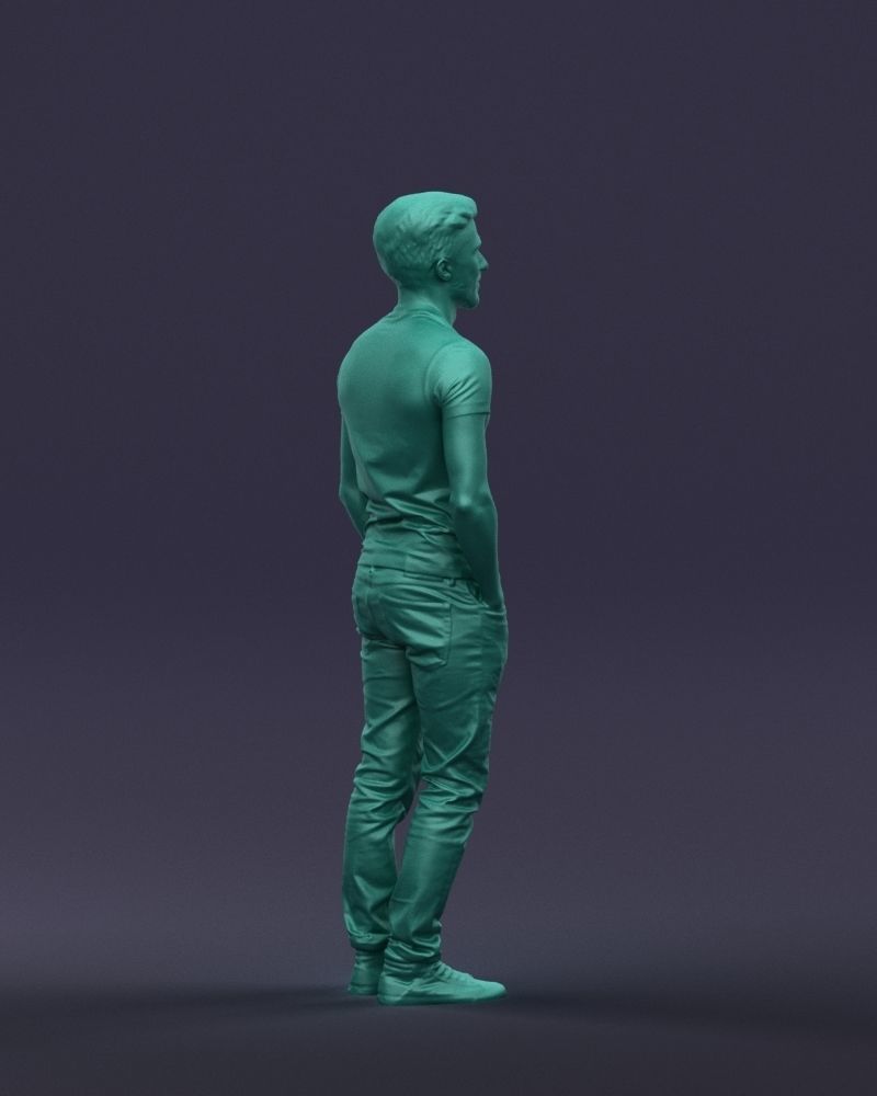 Beard man 0421 3D Print Ready 3D print model_13