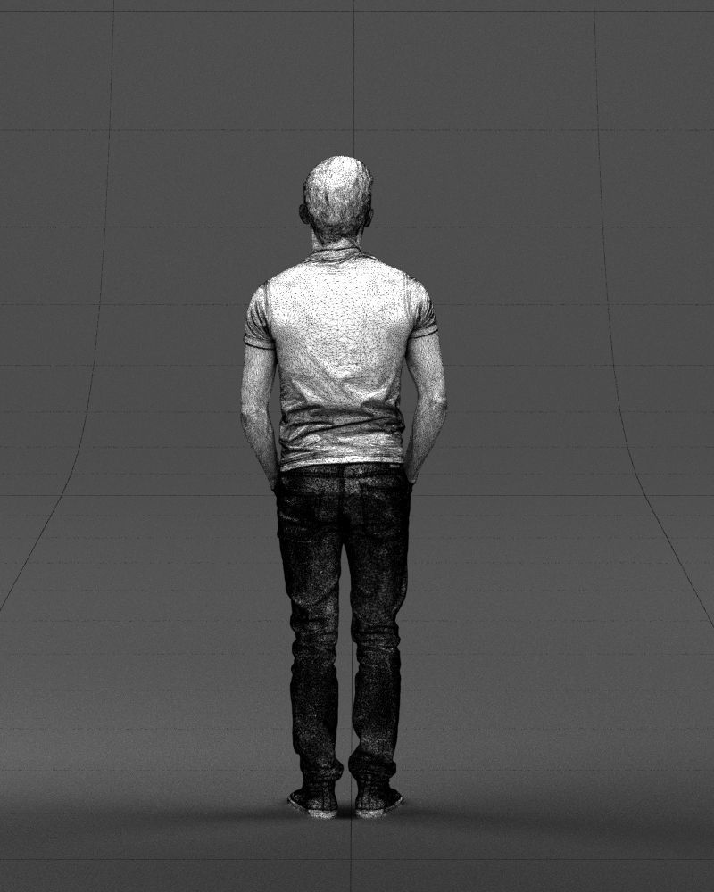 Beard man 0421 3D Print Ready 3D print model_20