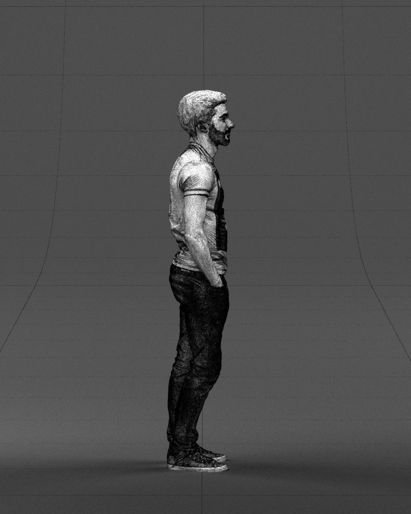 Beard man 0421 3D Print Ready 3D print model_11