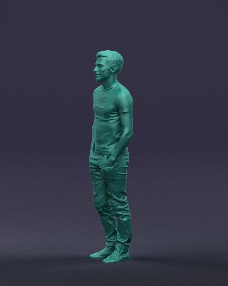 Beard man 0421 3D Print Ready 3D print model_31