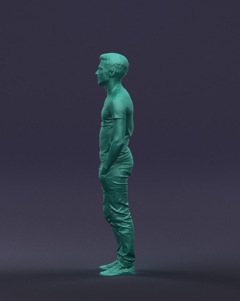 Beard man 0421 3D Print Ready 3D print model_28