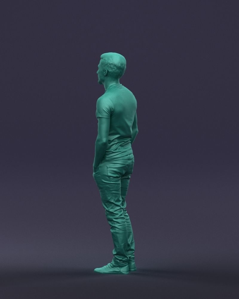 Beard man 0421 3D Print Ready 3D print model_25